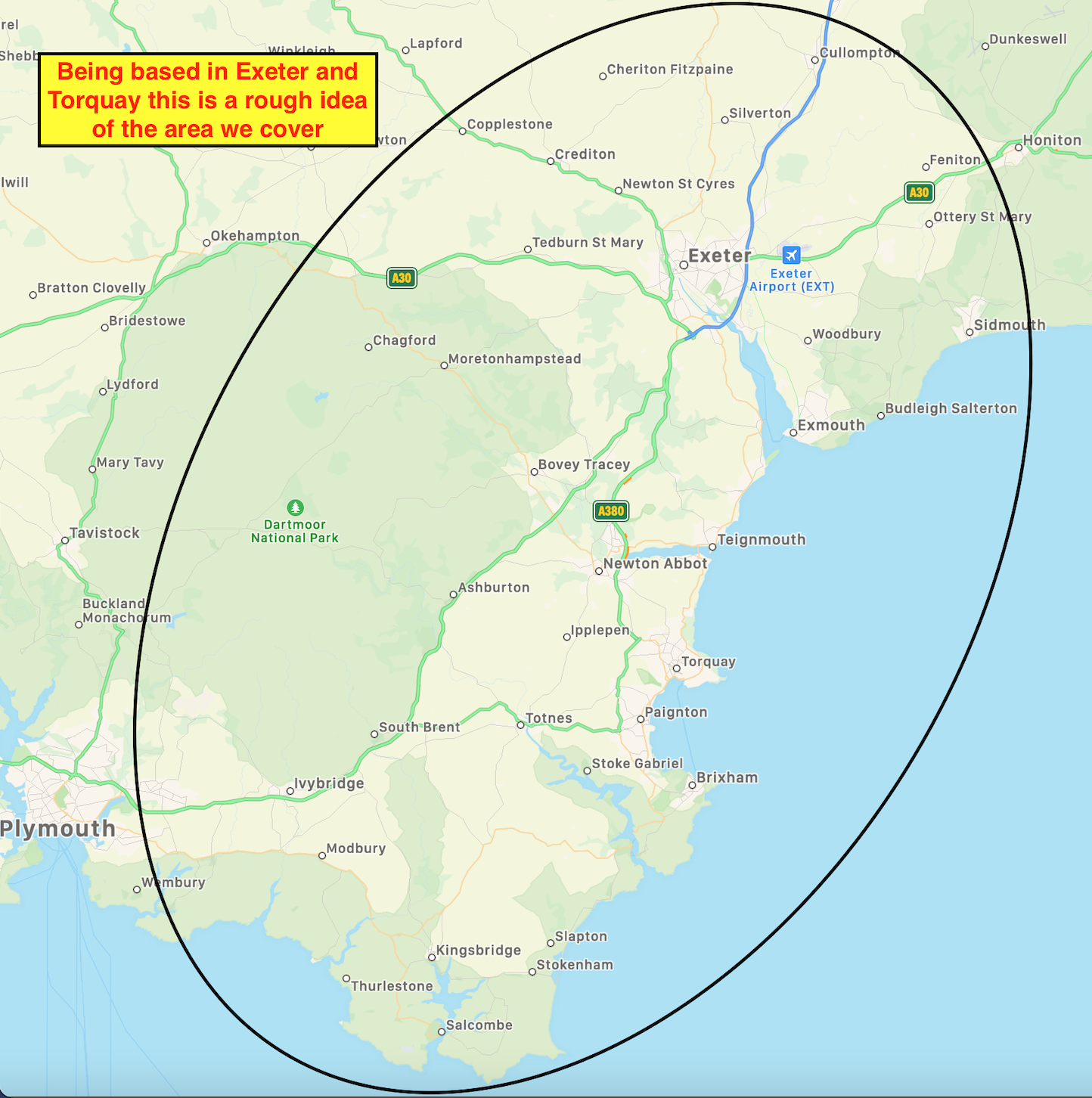 area we cover